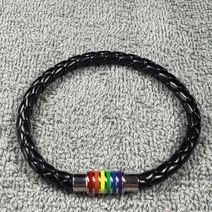 Black And Rainbow Bracelet